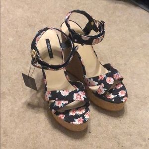 Forever 21 Wedge Floral Sandals